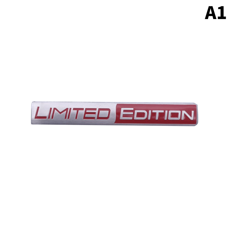Car Styling 3D Metal Limited Edition Logo Car Front Grill Emblem Side Fender Rear Trunk Badge Sticker For Universal Cars Decor YULING. 