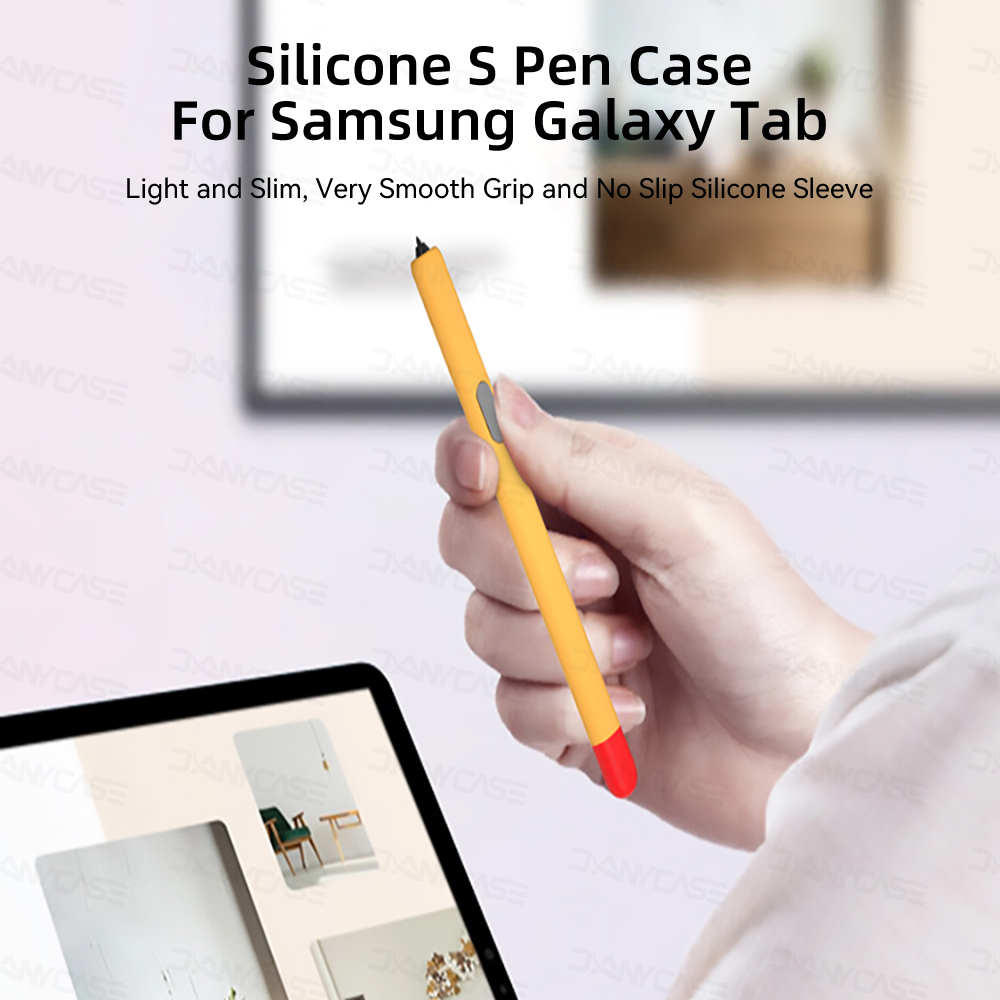 Silicone%20Pencil%20Case%20For%20Samsung%20S%20Pen%20Tab%20S7%20FE%20S8%20Plus%20S9%20Ultra%20S6%20Lite%20Stylus%20Touch%20Pen%20Cover%20Non-slip%20Protection%20Sleeve%20Case%20-%20Image%209