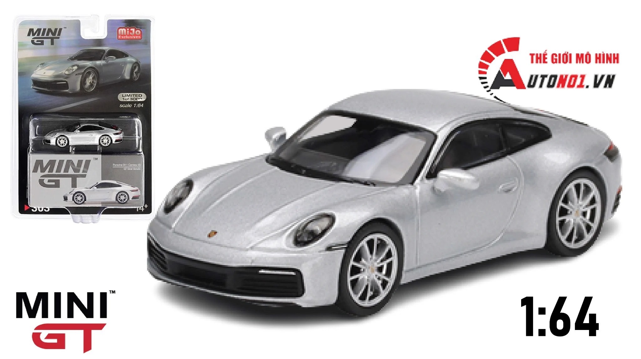 MÔ HÌNH XE PORSCHE 911 1:64 MINIGT