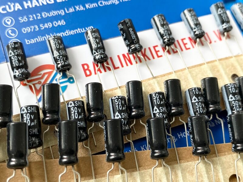 [Combo 20 chiếc] Tụ hóa SHL 10uF 50V 5x11mm