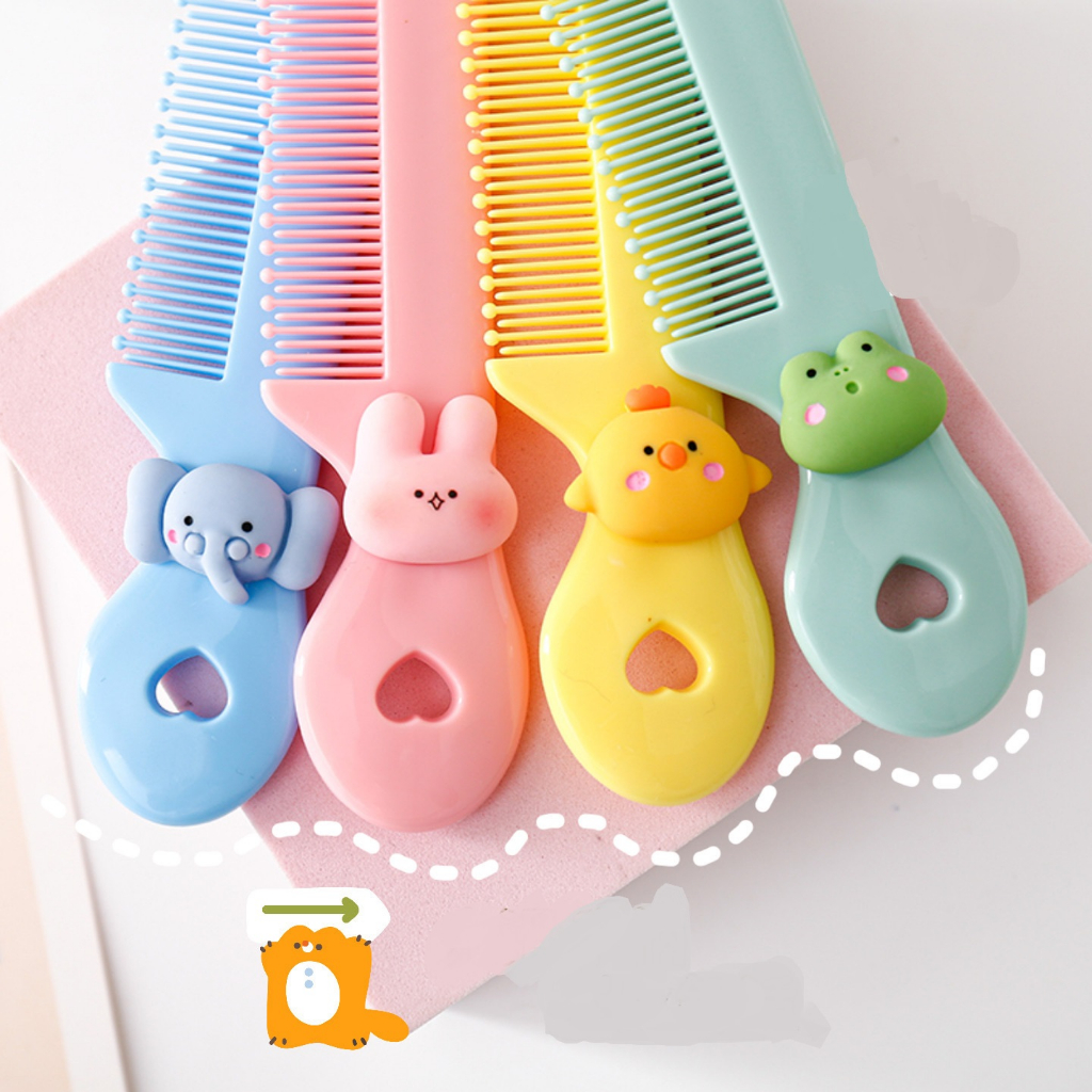 Lược chải tóc mini đính charm thú cưng dễ thương Bag U LUOCCHARM06