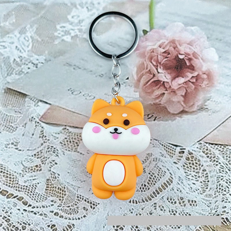 Móc khóa bò thỏ gấu cute