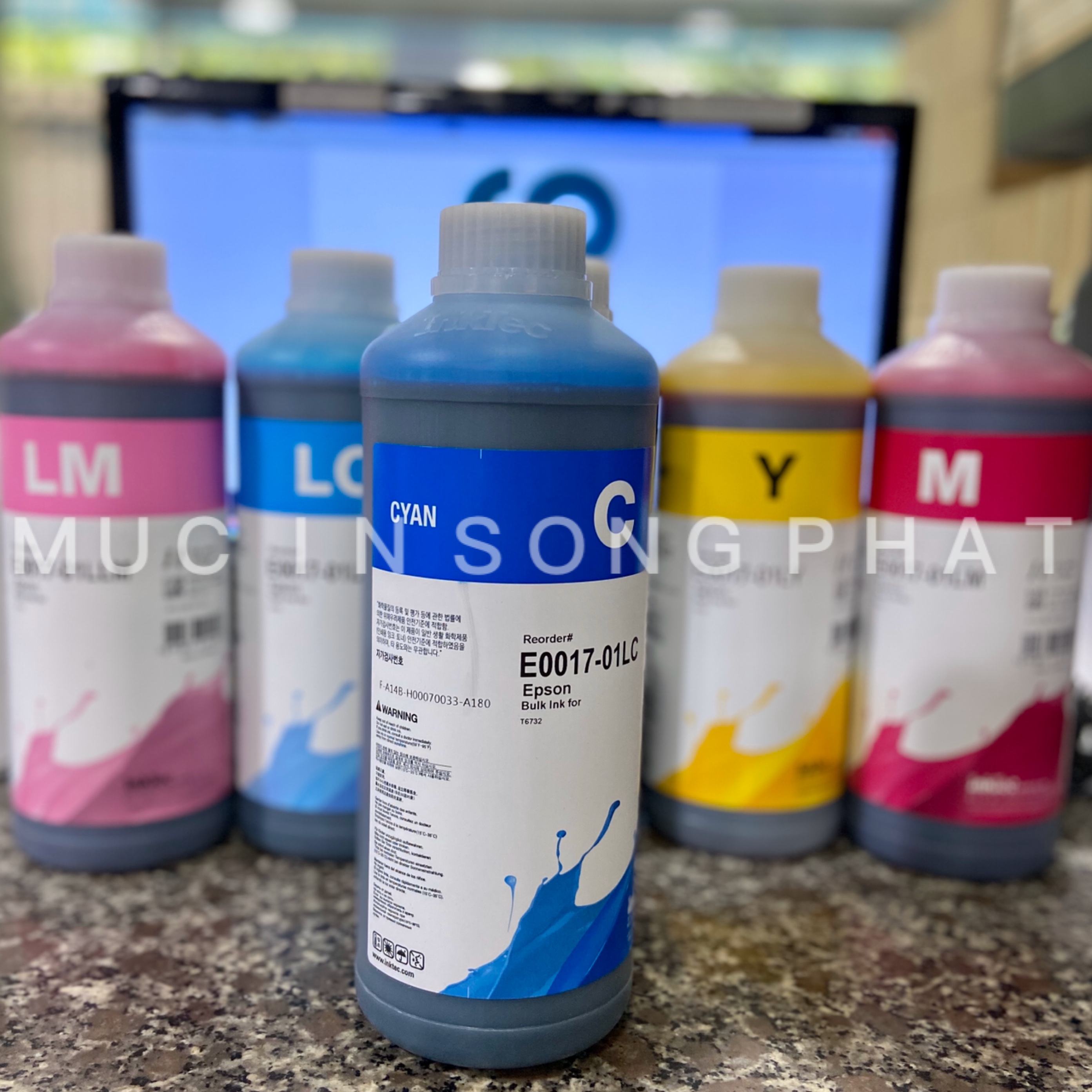 Mực nước, in phun EPSON INKTEC 1 lít (giá tính trên 1 chai)