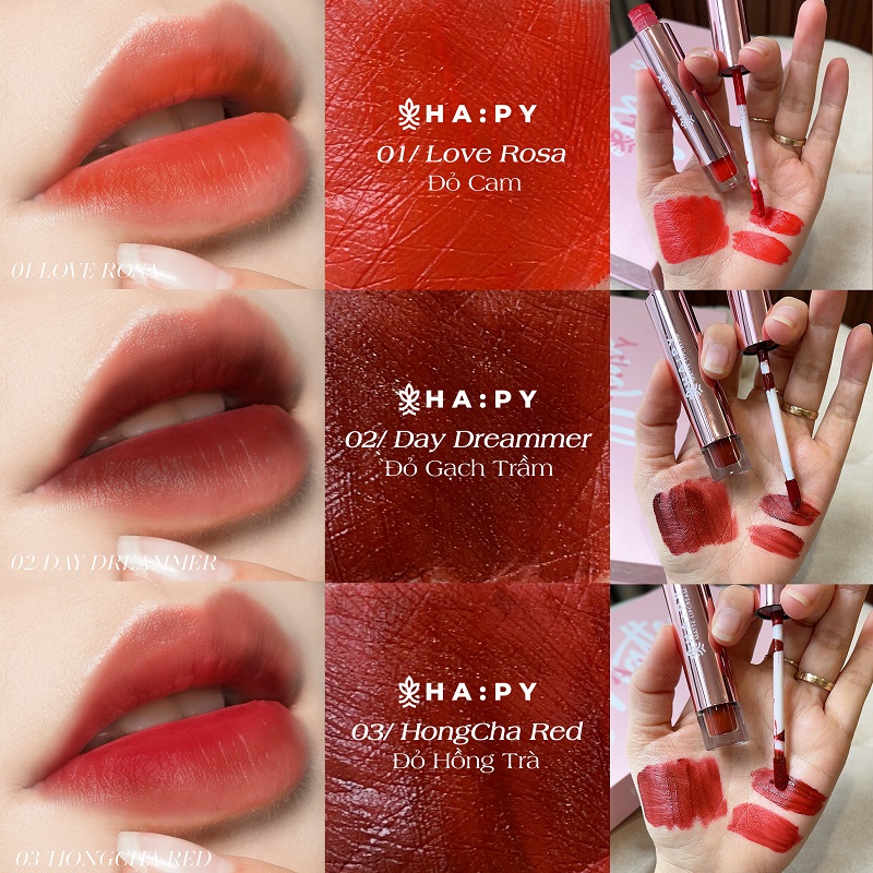 [GIÁ SỈ] SON HAPY MINI GARDEN MATTE LIPCREAM CHÍNH HÃNG
