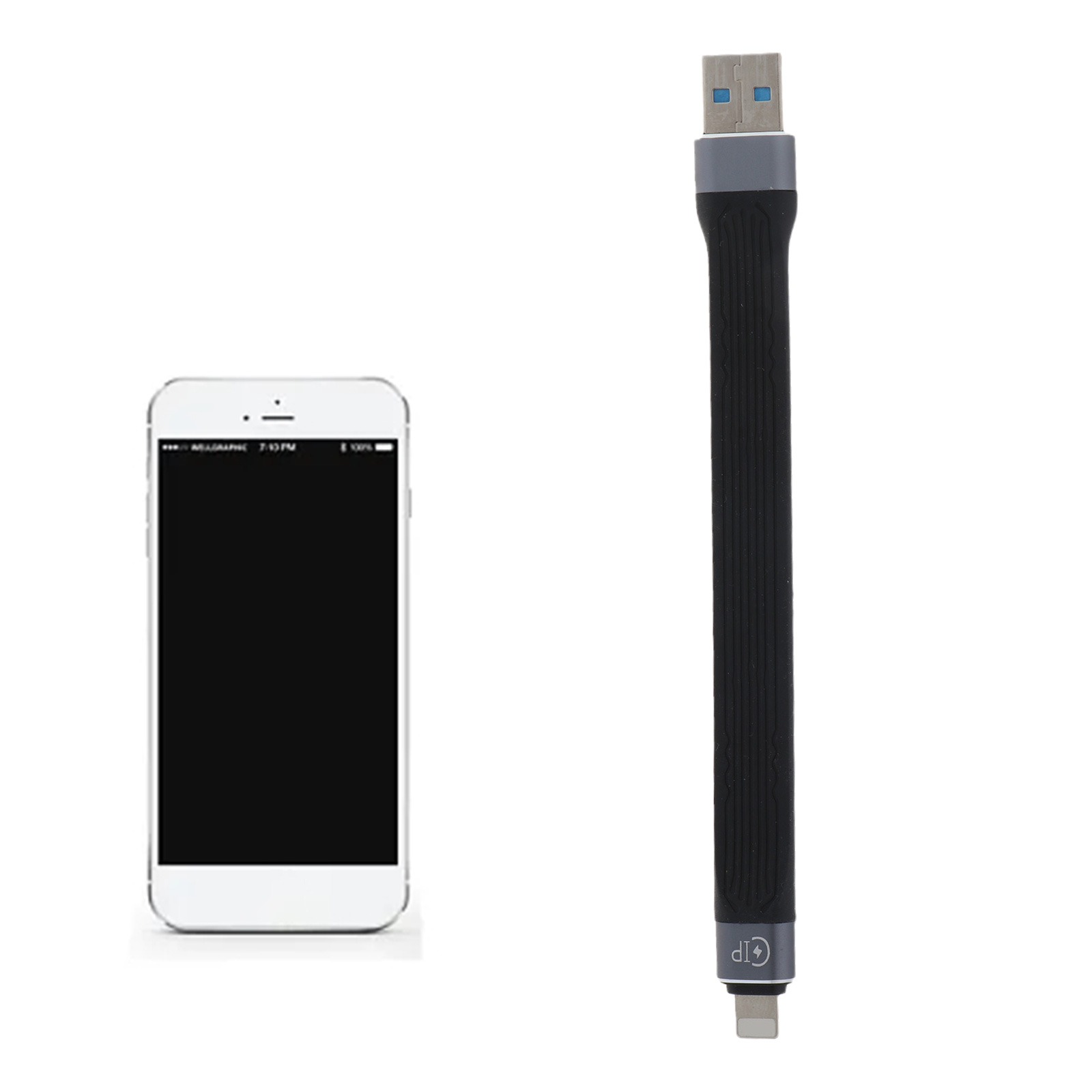 5 inch Charge Cable Short, 1Pack USB3.0 to for Lightning Cord for Fast Charging