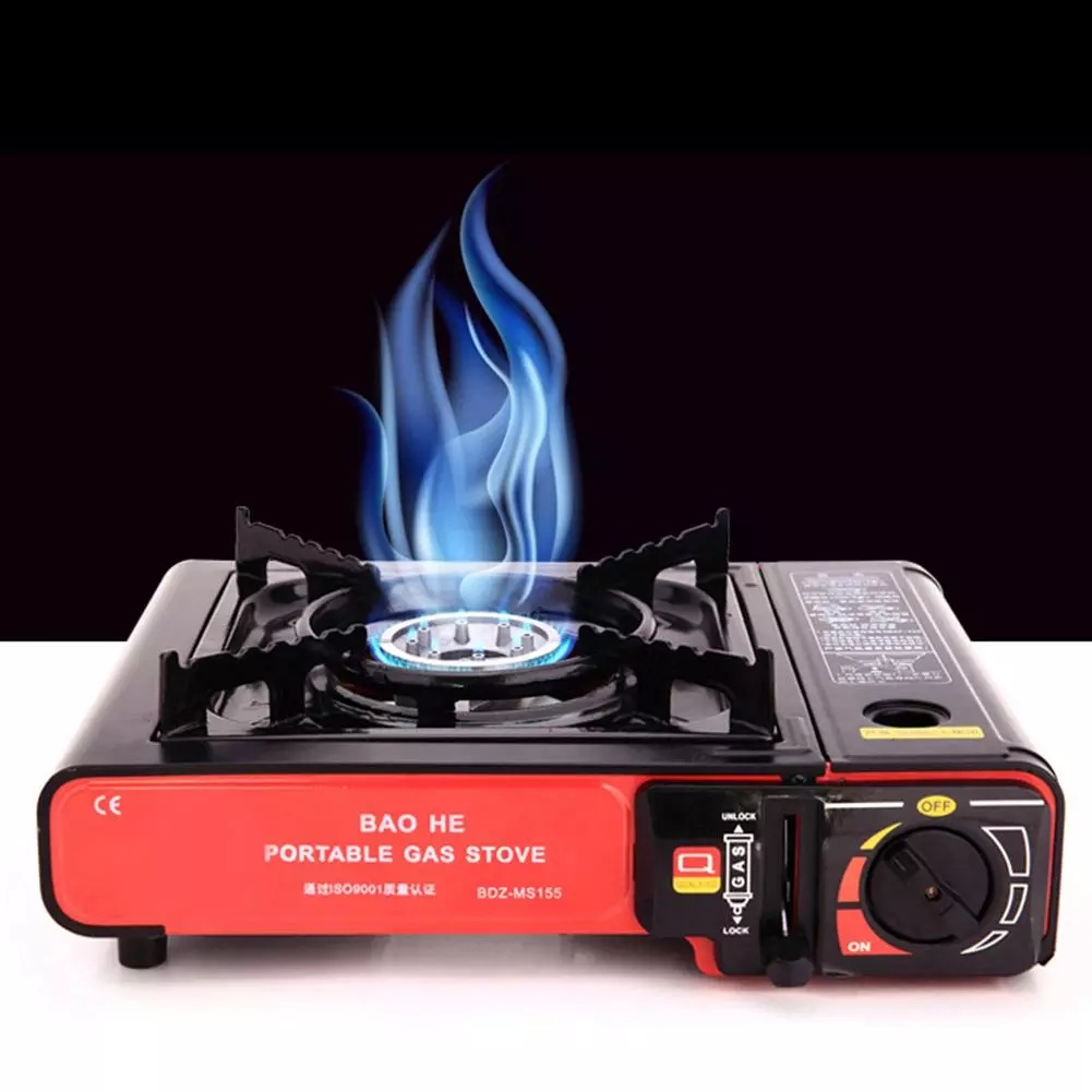 JL 2 in 1 Mini Camping Portable Butane Gas Stove Outdoor Portable