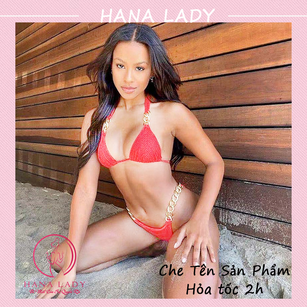 Bikini 2 đi biển mảnh sexy - Đồ tắm biển dây hợp kim quyến rũ BN133.