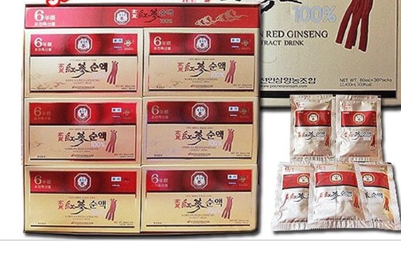NƯỚC HỒNG SÂM POCHEON HÀN QUỐC 100% 30 GÓI X 80ML