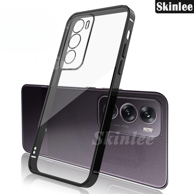 Phone case For OPPO Reno 12 Back cover Transparent Clear Plating Electroplate Shining Clear Soft Cover For OPPO Reno12 Pro Cover cases.