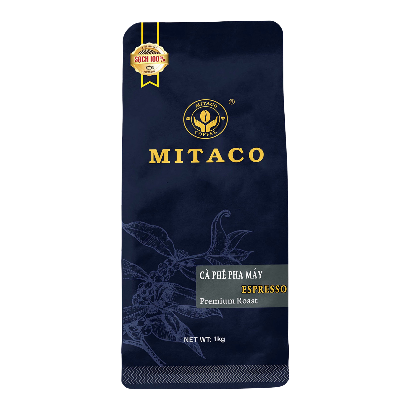 Cà phê pha máy nguyên chất (Espresso) MITACO COFFEE (Gói 1kg) thumbnail