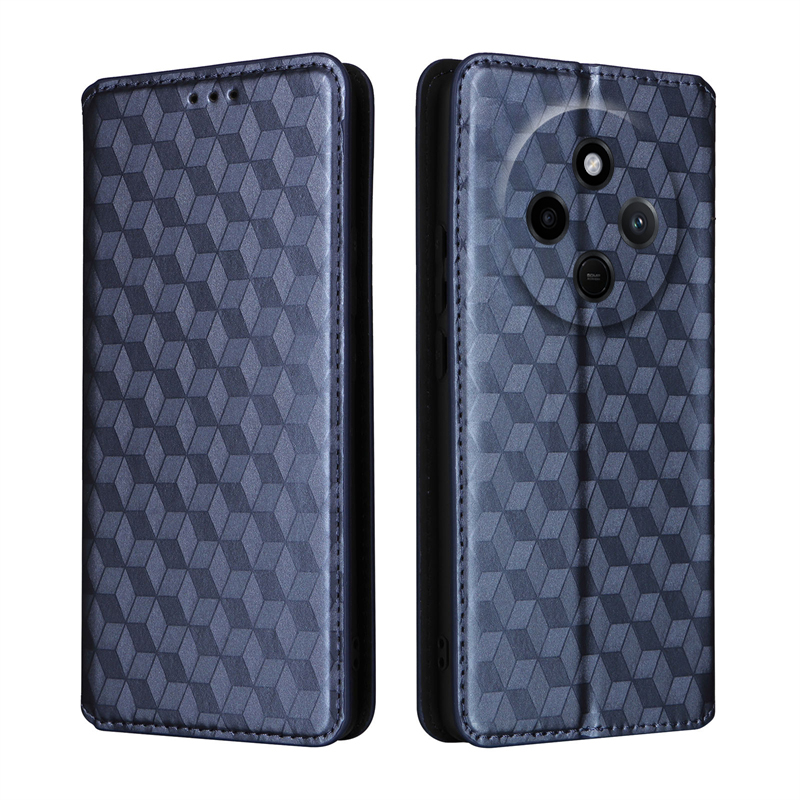 For Xiaomi Poco C75 Flip Case Diamond texture Wallet Card Slot Soft Silicone External Leather Stand Holder Flip Cover for Xiaomi Poco C75 Back Cover.