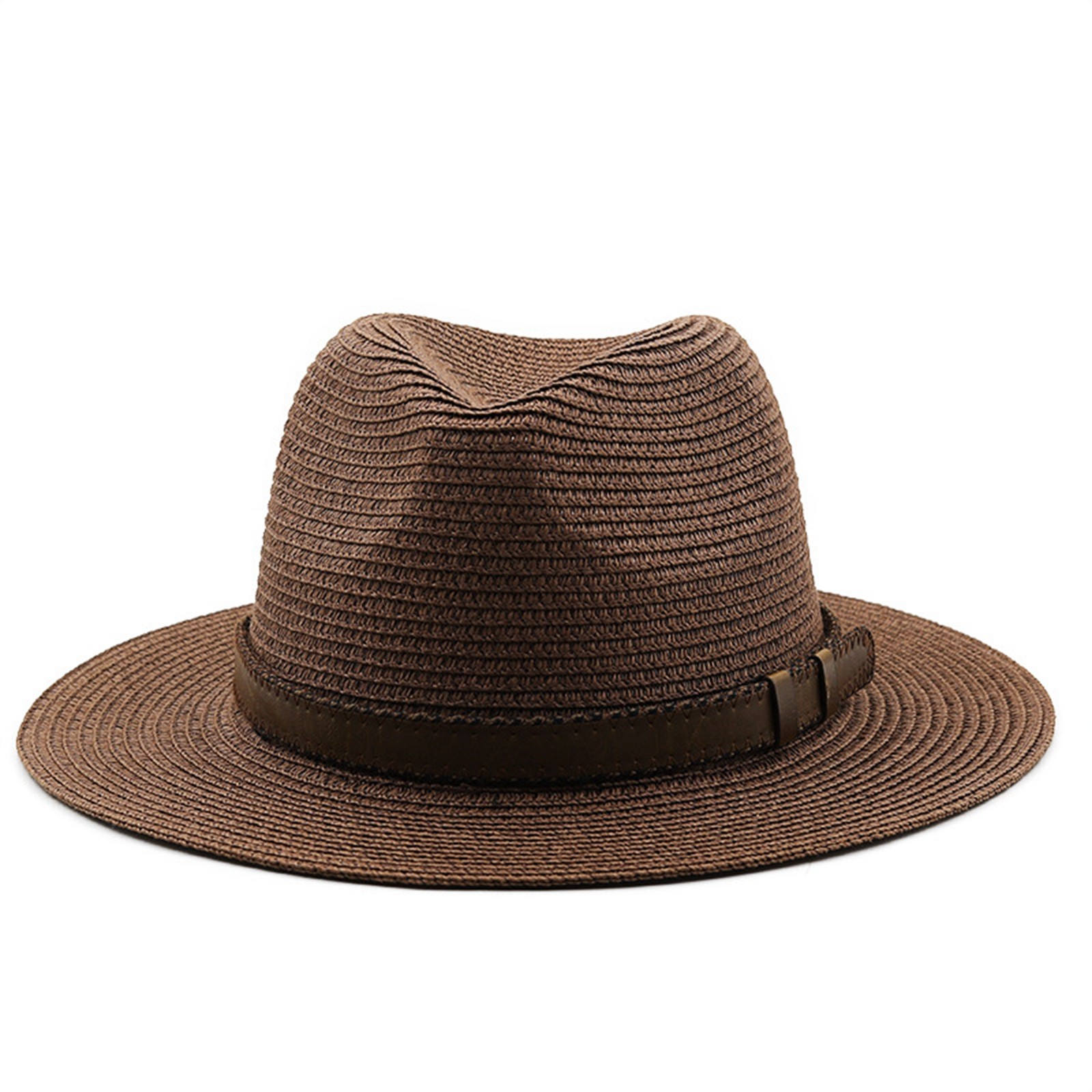 Adult Sunscreen Hat Sun Panama Hat Sun Hat Wide Fedora Hat Straw Woven Beach Hat