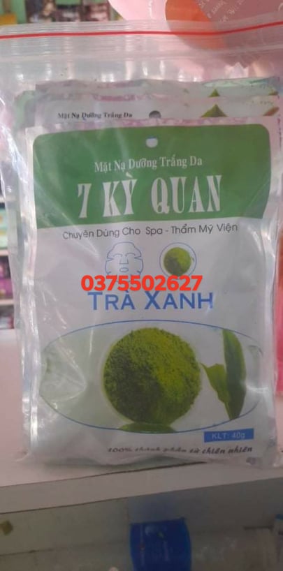 combo 10 miếng mặt nạ trà xanh dưỡng sáng da