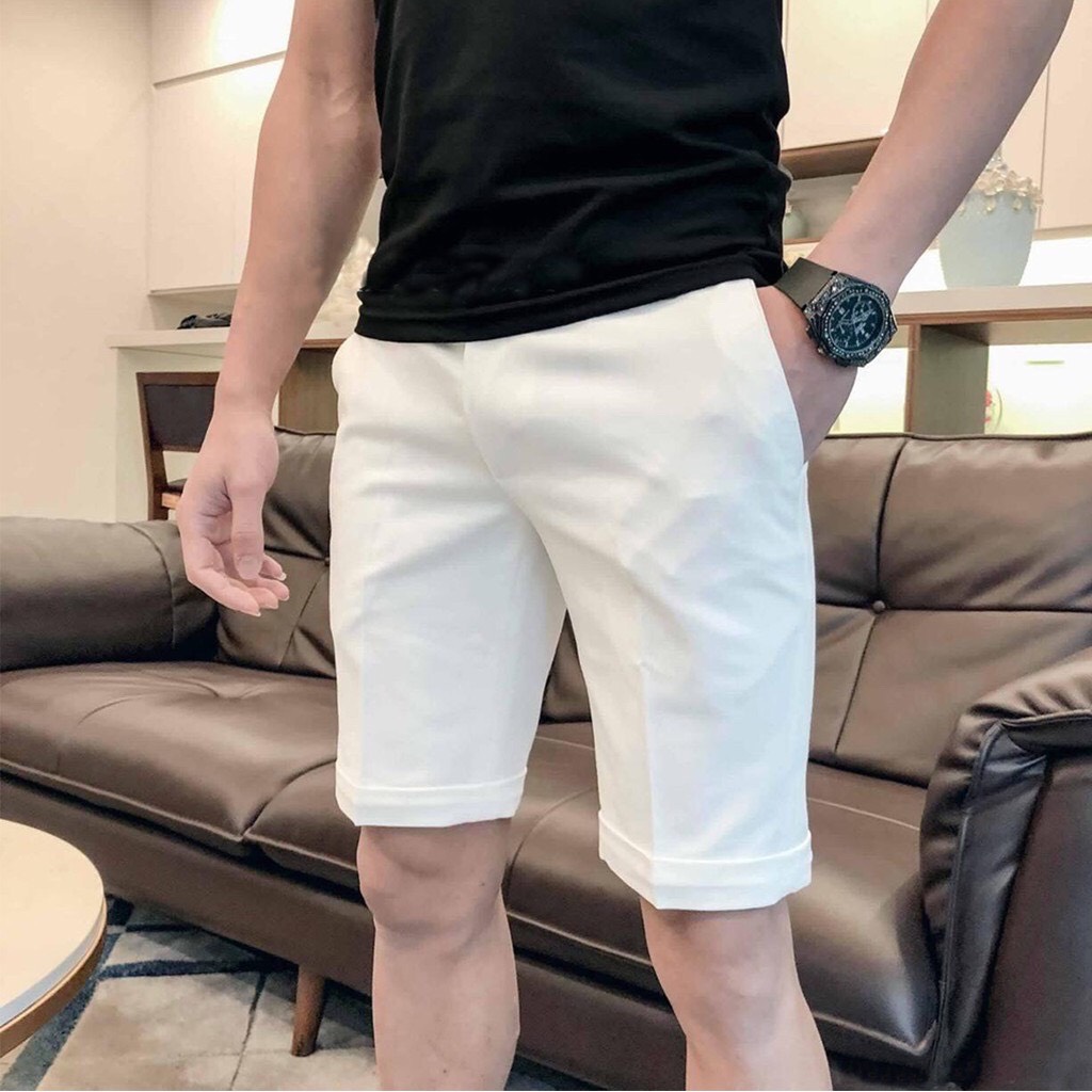 Quần short kaki nam co dãn có big size kiểu dáng thời trang nam tính (Nhiều màu, hình thật)