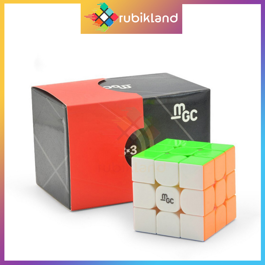 Rubik 3x3 YJ MGC 3x3 V2 M Có Nam Châm Stickerless Rubic Không Viền 3 Tầng Đồ Chơi Trí Tuệ Trẻ Em