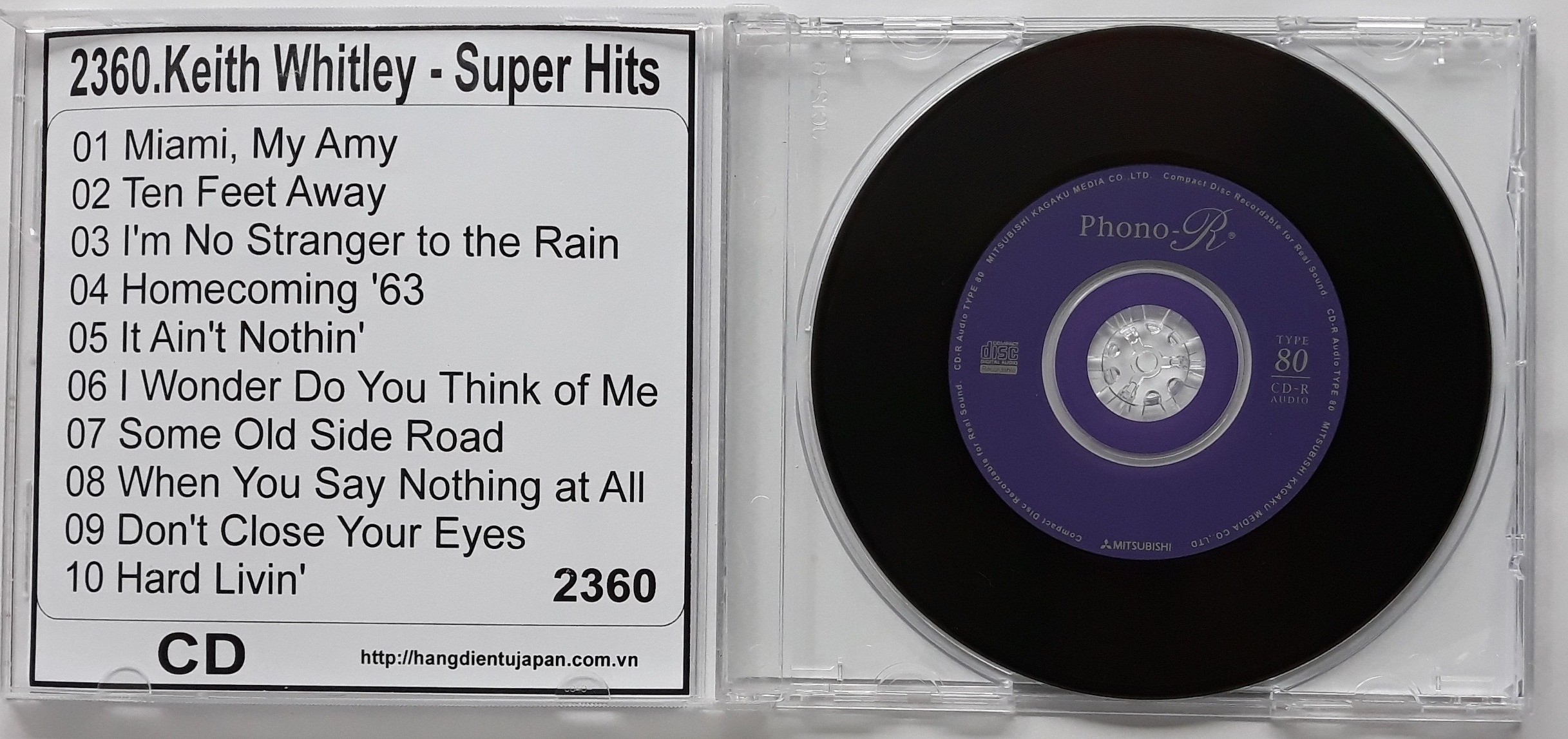 ❒♗đĩa cd nhạc Keith Whitley