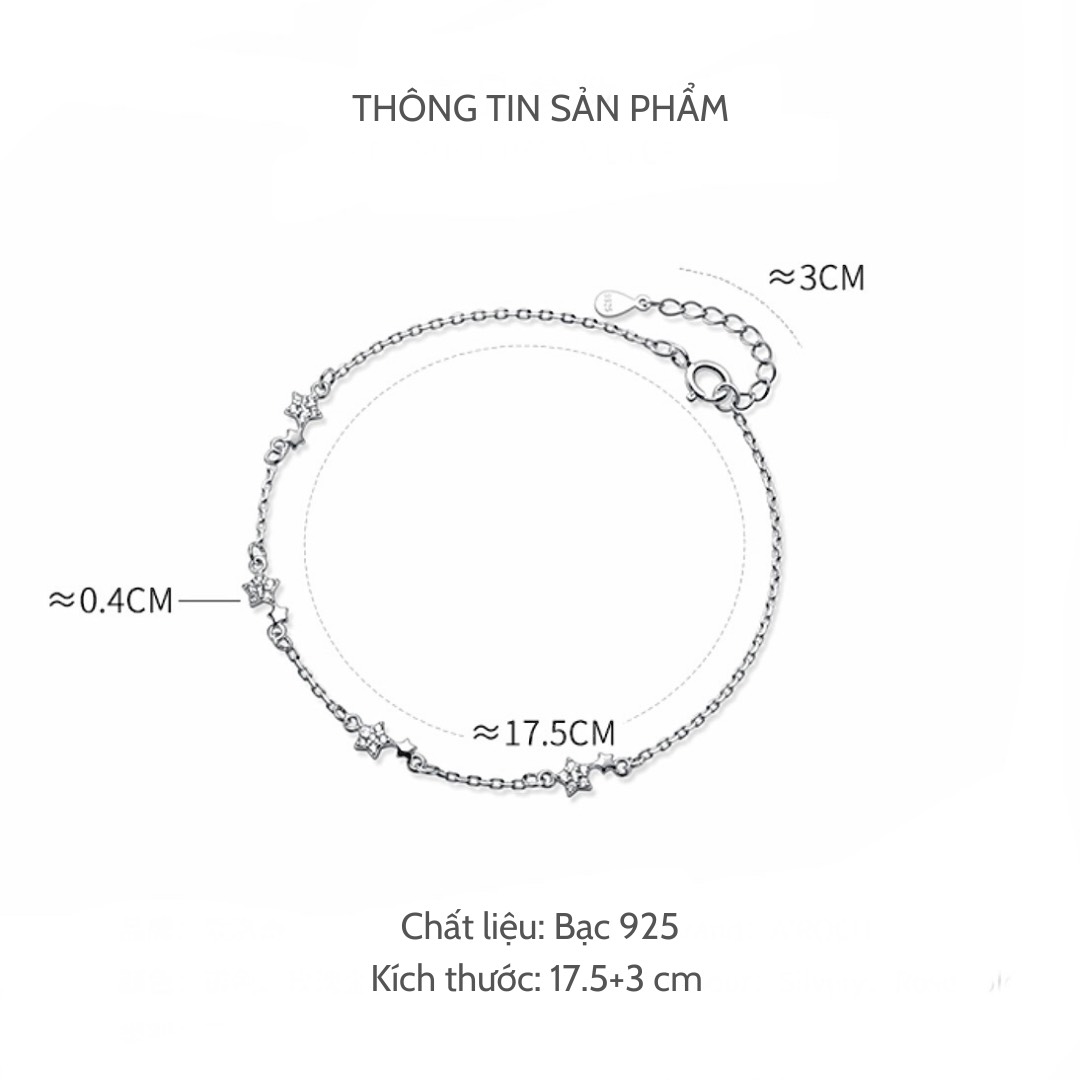 Lắc tay bạc 925 Comedy Bracelet Miuu Silver
