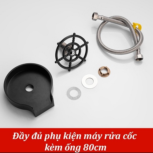 [DỤNG CỤ RỬA CỐC INOX 304 TẶNG KÈM DÂY CẤP] Dụng cụ rửa cốc ly thông minh tiện dụng