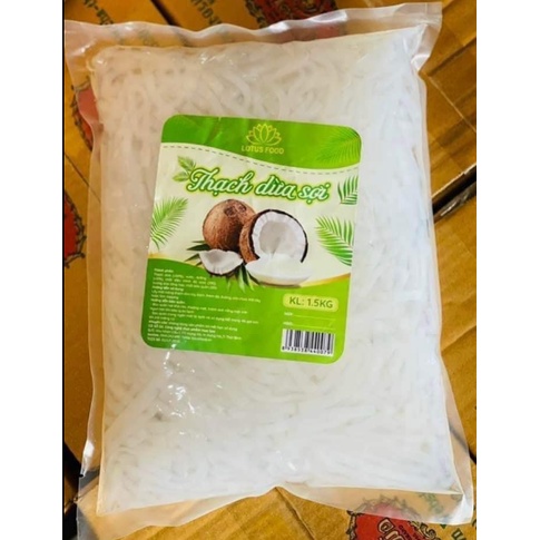 Thạch thủy tinh/ thạch nha đam/ thạch con cá/ thạch dừa sợi (gói chia 500g)