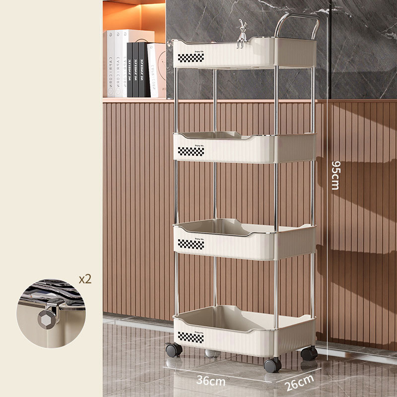 Bathroom, toilet, trolley shelf, kitchen, floor-to-ceiling, bedroom, multi-level snack creative, mobile storage, storage shelf