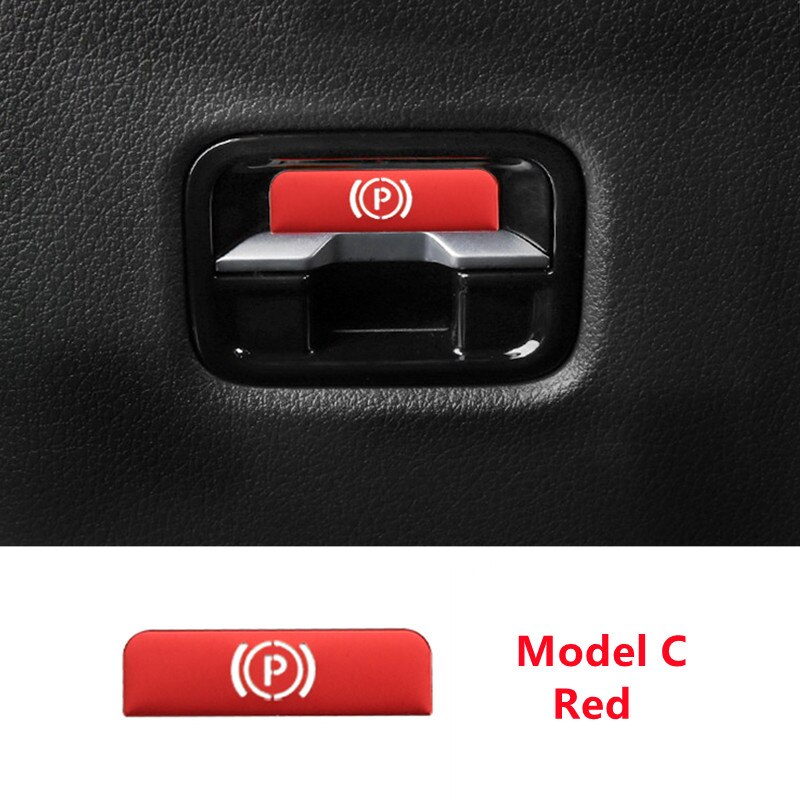 Car Styling P Handbrake Switch Headlight Adjust Button Engine Start Ignition Trim Sticker For Mercedes Benz C Class W206 2022-23