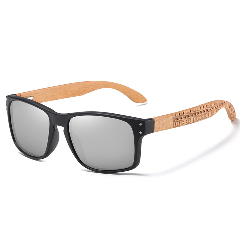 Sunglasses for Men New Wooden Glasses Women Fashion Glasses Bamboo Wood 400UV Sunscreen Glasses PTQ