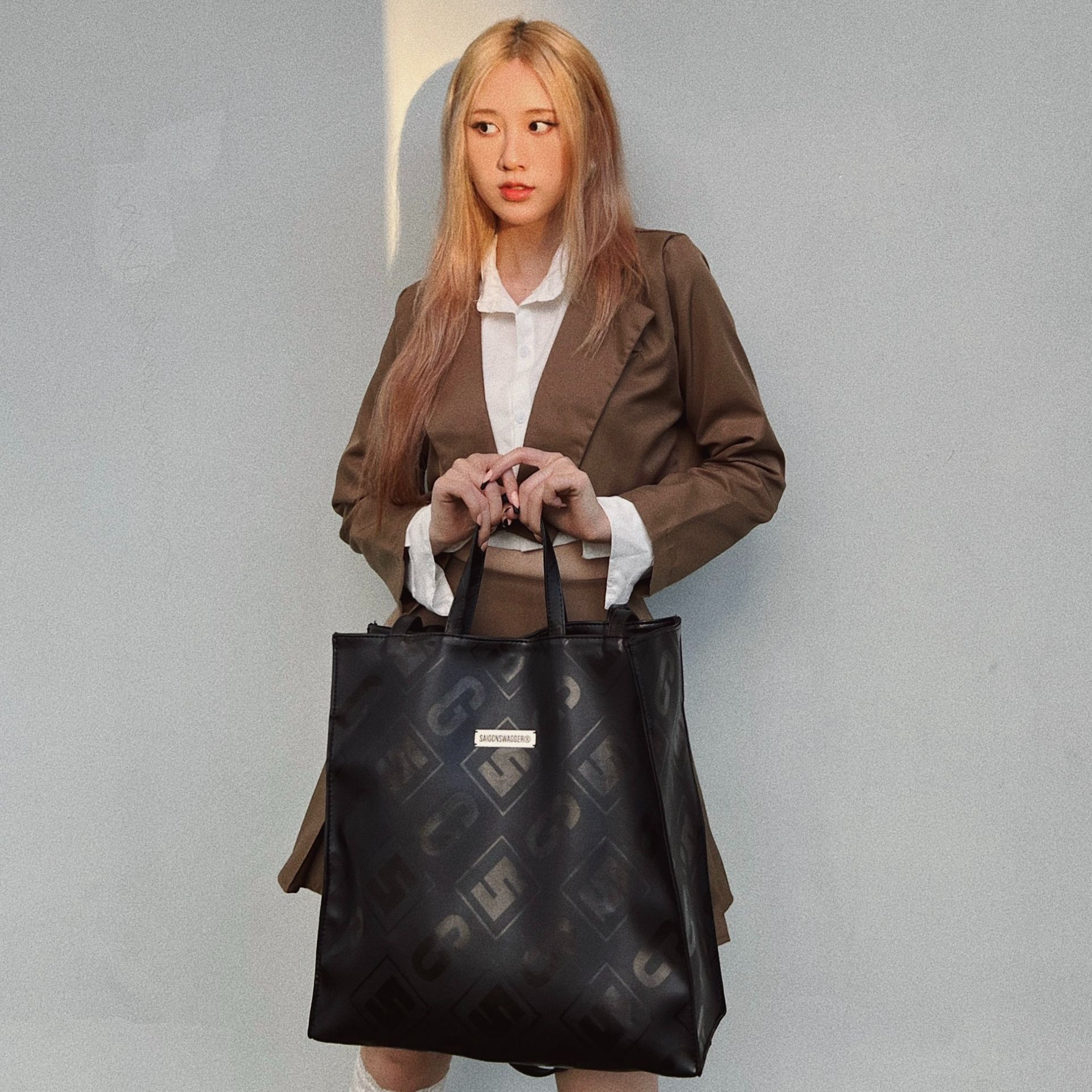 Túi Tote Chất Liệu Da Cao Cấp SAIGON SWAGGER® Eclipse Leather Tote Bag