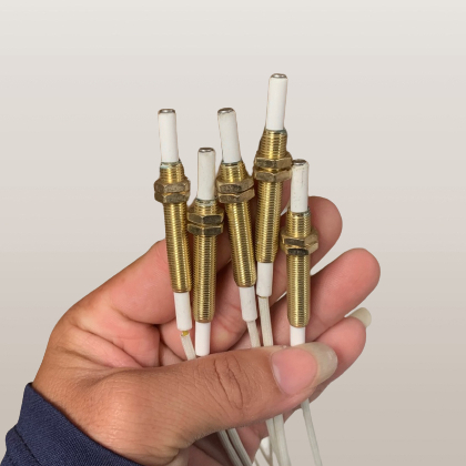 Kim sứ / Dây sứ ic đánh lửa bếp gas âm đa năng, có ốc tăng chỉnh cao thấp-Thay lắp đa số các loại bếp ga cùng cỡ
