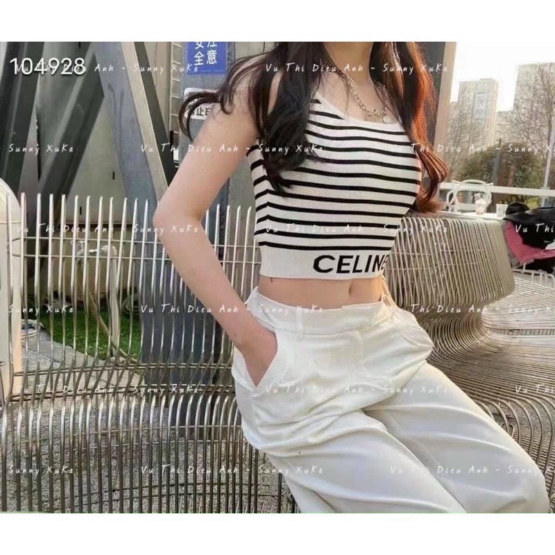 Áo len mongtoghi ba lỗ Ce--line khỏe khoắn