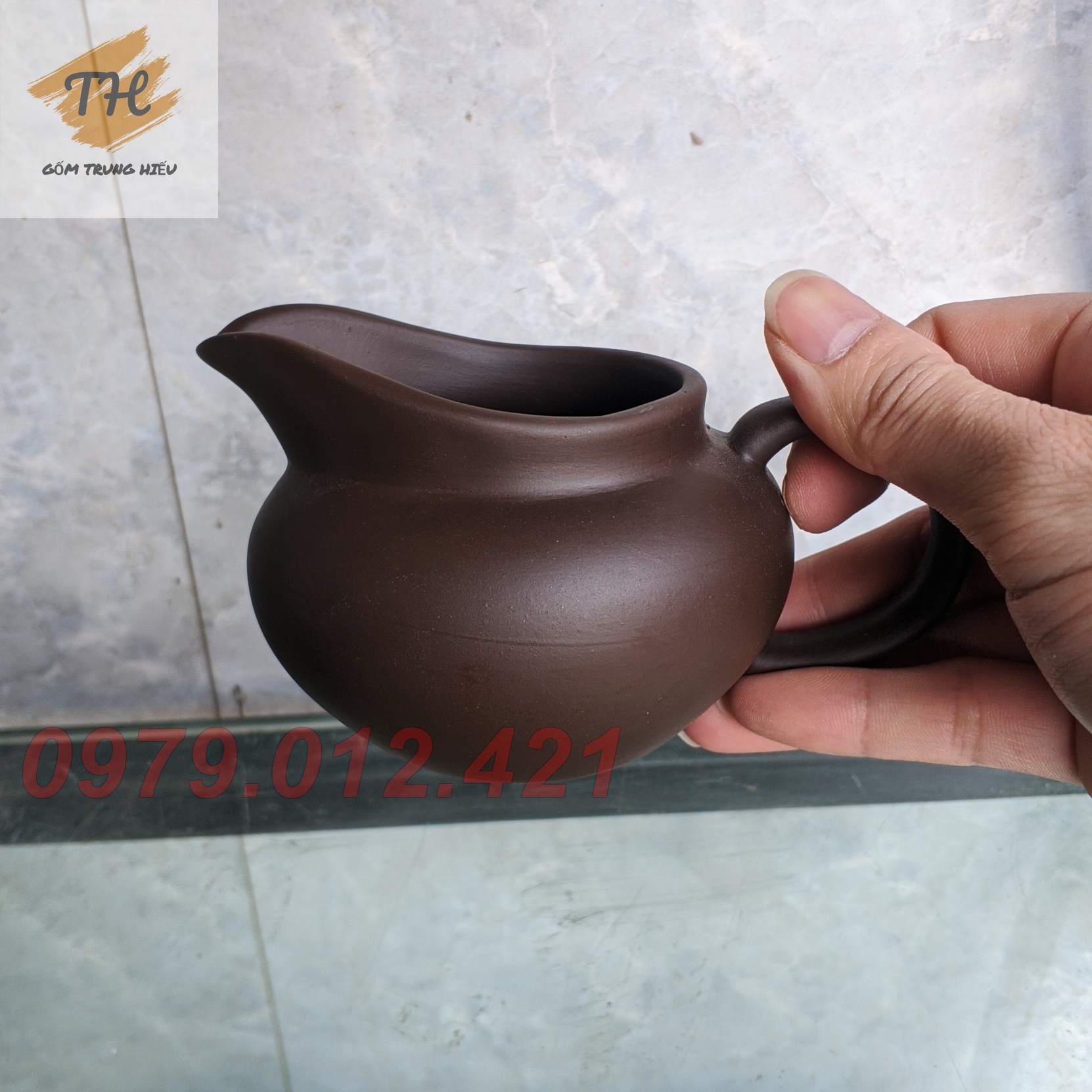 FREESHIP - Cốc tống trà gốm tử sa Bát Tràng