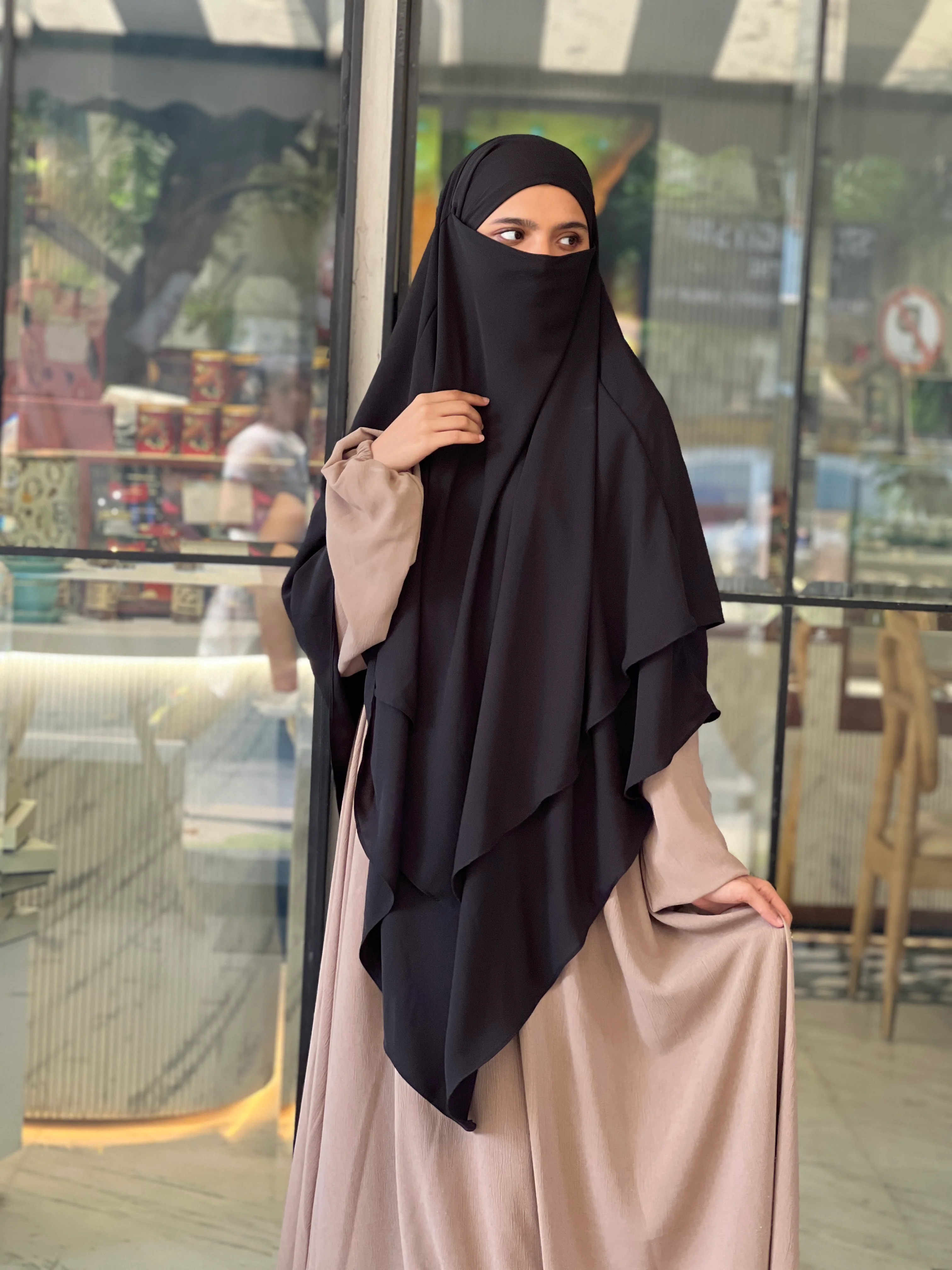 Black%20Three%20Layers%20Chiffon%20Khimar%20By%20ONZA%20Fashion%20-%20Image%205