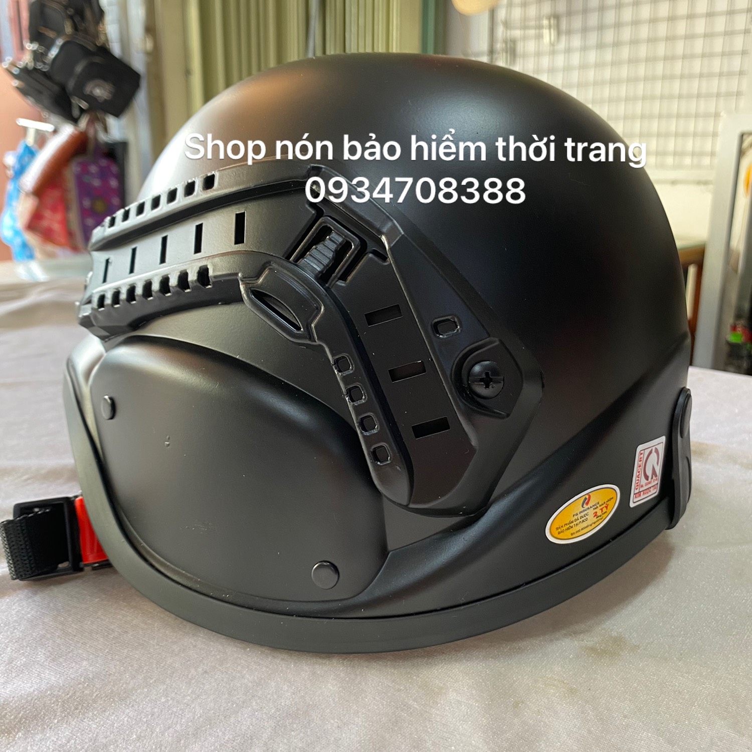 NÓN BẢO HIỂM LÍNH ĐỨC VÀNH