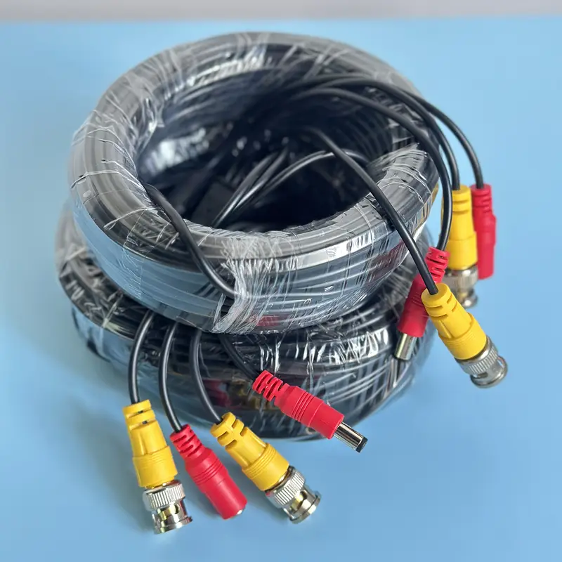 BNC+DC Connector 2 in 1 BNC CCTV Outdoor Cable Coaxial Video Power AHD ...