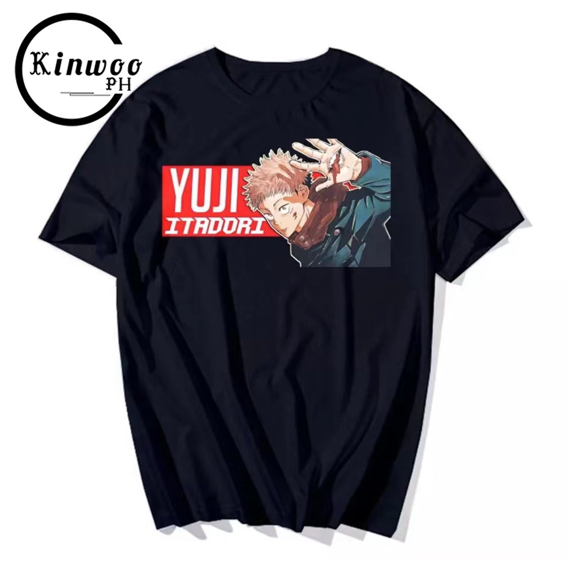 Kinwoo Oversized Streetwear Tshirt for men Anime unisex oversized black ...