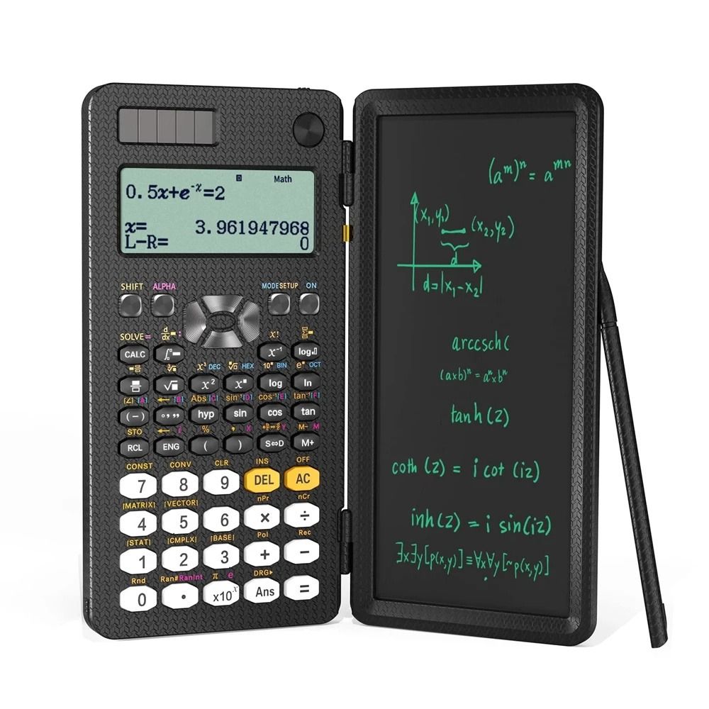 ICELUE Multifunction 417/349/498 Calculation Portable Office Supply Desktop Calculator Study Accessoires School Stationery School Office Function Calculator Digit Calculator Engineering Scientific Calculator With Writing Tablet Scientific Calculator