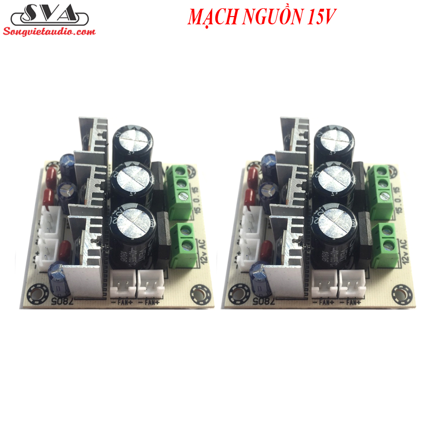 MẠCH NGUỒN ĐỐI XỨNG +/-15V - TRẮNG - MỚI