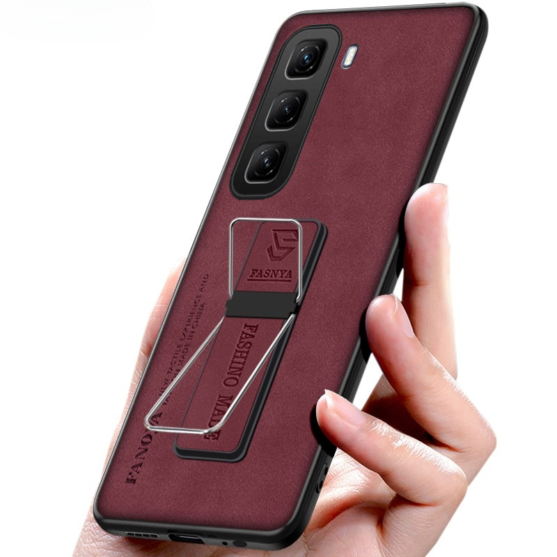 New Phone case infinix Hot60 Pro Back cover Ultra-thin Magnetic Holder Sheepskin Camera Protection Shock Absorption For infinix Hot 60 Pro + case. 