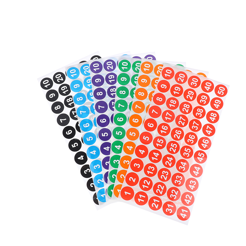 4Sheets%201-200%20Consecutive%20Number%20Stickers%202.54CM%20Round%20Self-Adhesive%20Label%20DIANGUI%20-%20Image%203