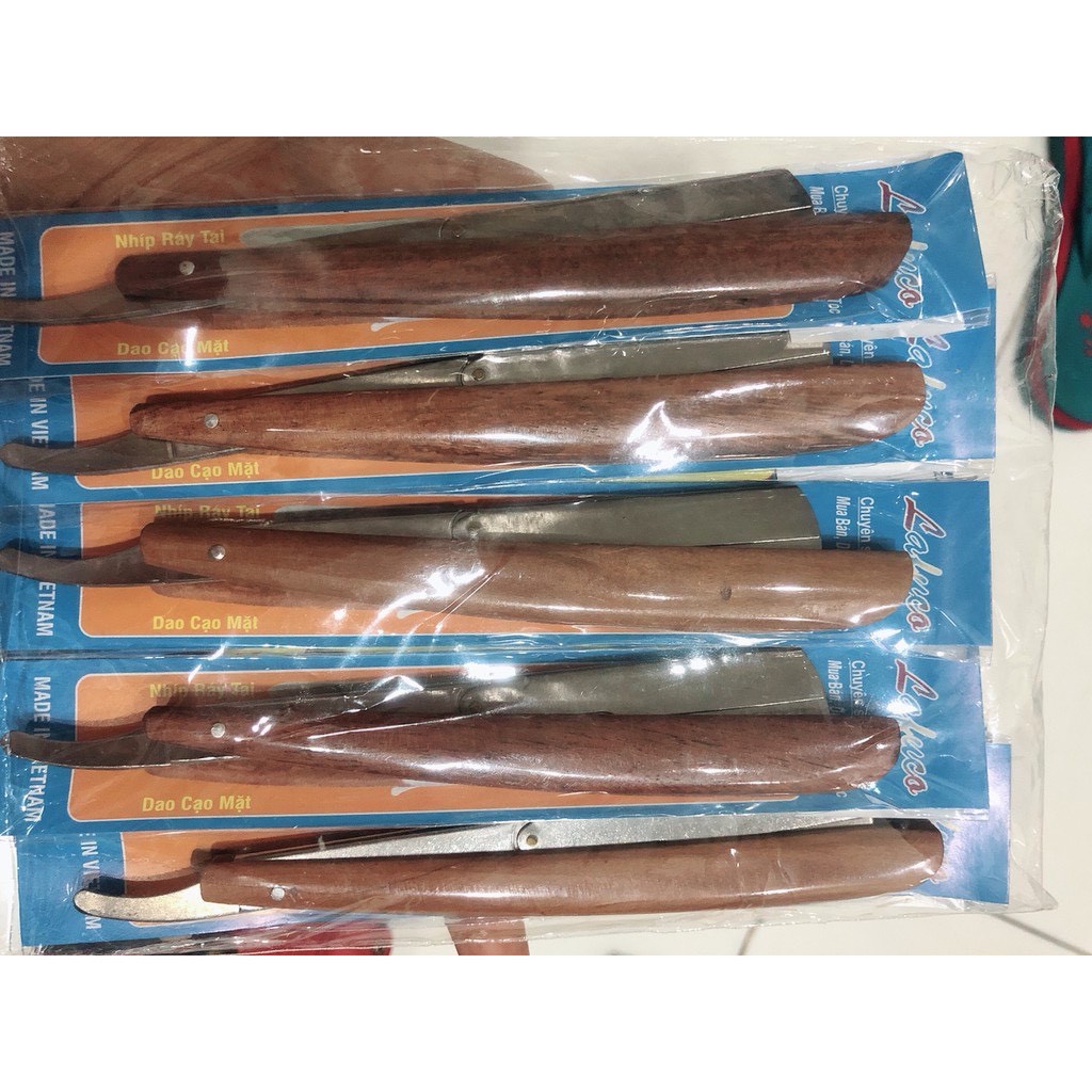 Dao cạo mặt cán gỗ