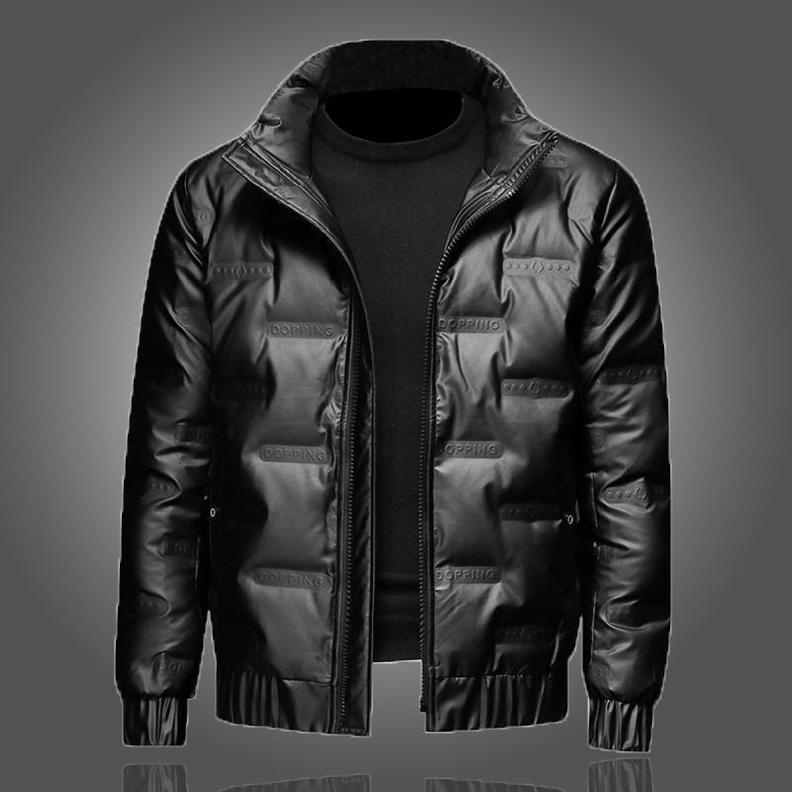 TENGL Men Down Jacket Casual Men Down Jacket Men's Down Jacket Warm Regular Fit Stand Collar Zipper Closure Perfect for Autumn Winter