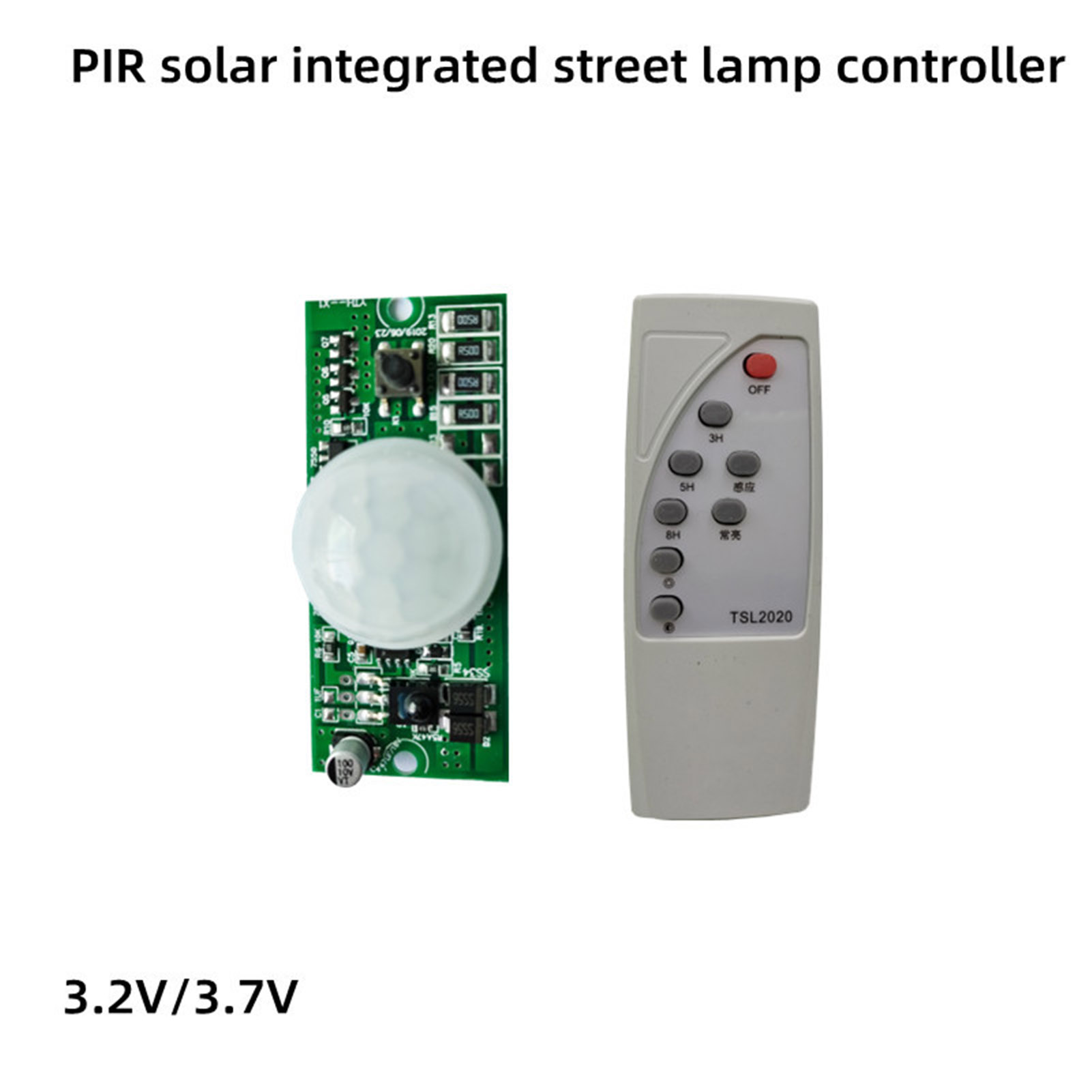Controller Module Solar Circuit Board Stable Human Body Induction with Remote Control for Garden for Street Light