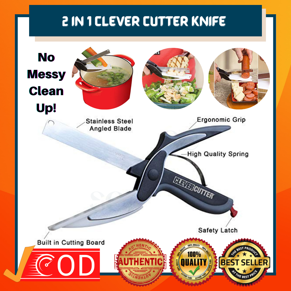 SC1. 2 in 1 Clever Cutter Knife. 100 Original Clever Cutter Food