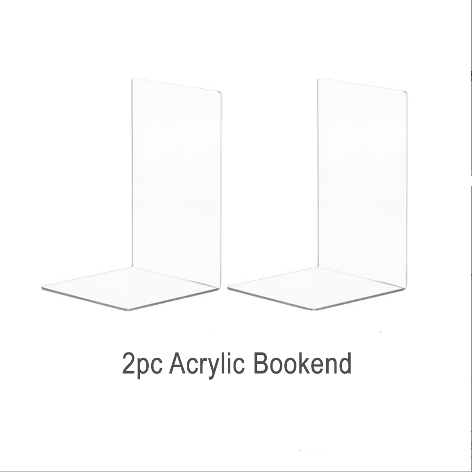 Transparent Acrylic Bookend / Invisible Book Stand [Dear J} Lazada Singapore