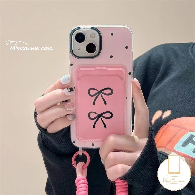 Creative%20Black%20Pink%20Case%20Compatible%20for%20IPhone%2011%2015%2012%2013%2014%20Pro%20Max%20XR%207Plus%20XS%20Max%20X%206s%208%206%2015%20Plus%20SE%20Wallet%20Holder%20Soft%20Tpu%20Cover%20-%20Image%203