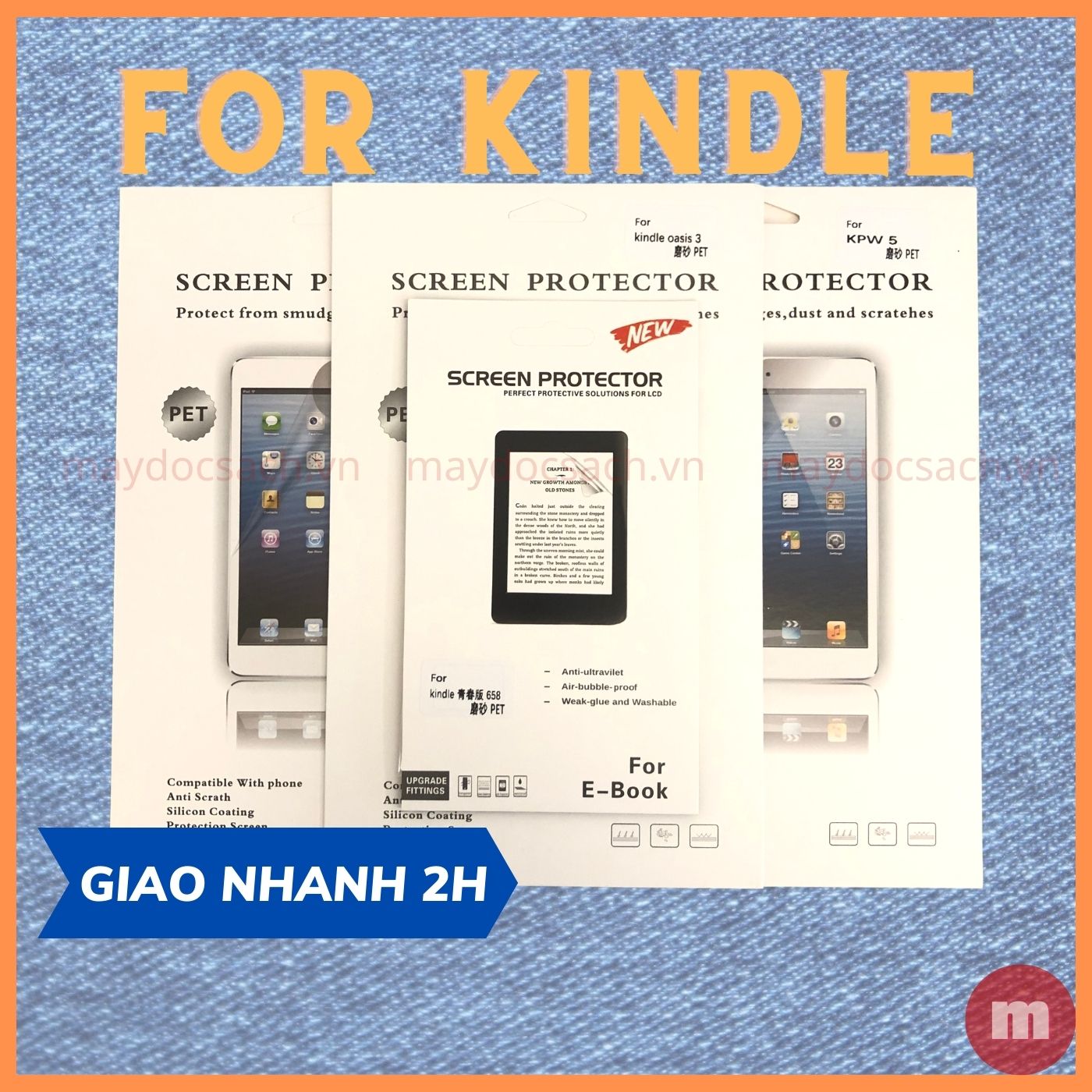 [KINDLE] Miếng dán màn hình cho Kindle Basic, Kindle Paperwhite, Kindle Oasis