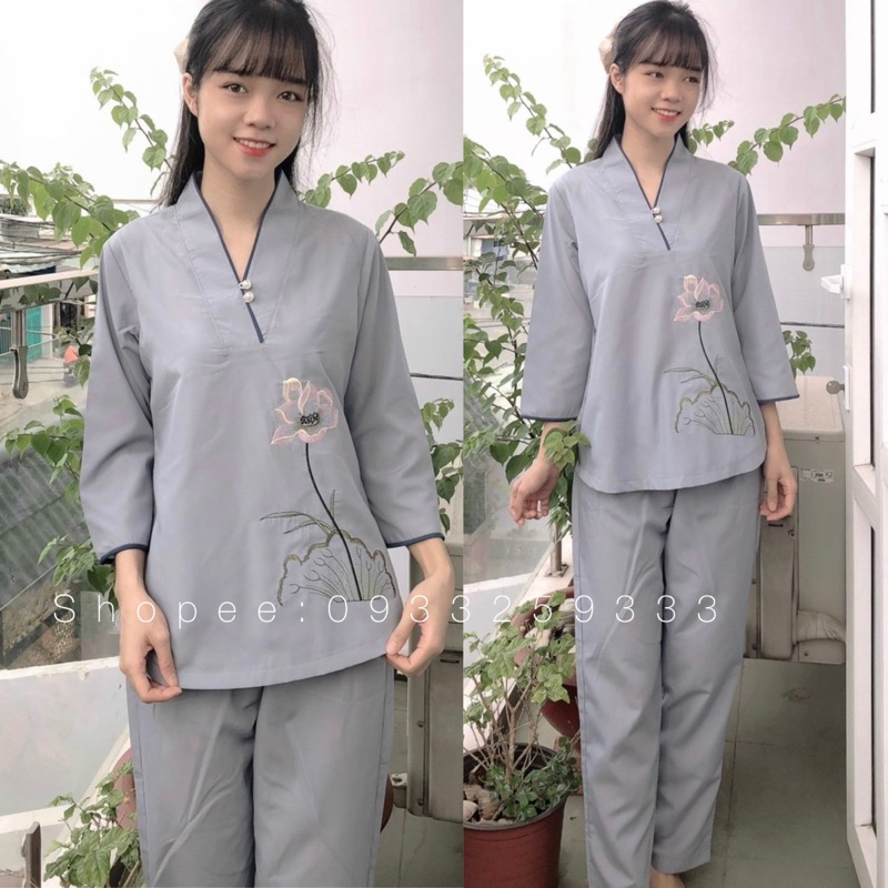 Đồ Lam Đi Chùa# Nút Ngọc Cao Cấp