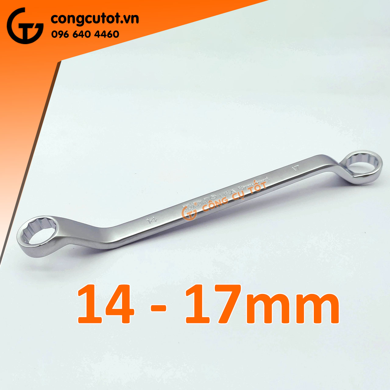 Cờ lê 2 đầu vòng DFJ size tùy chọn