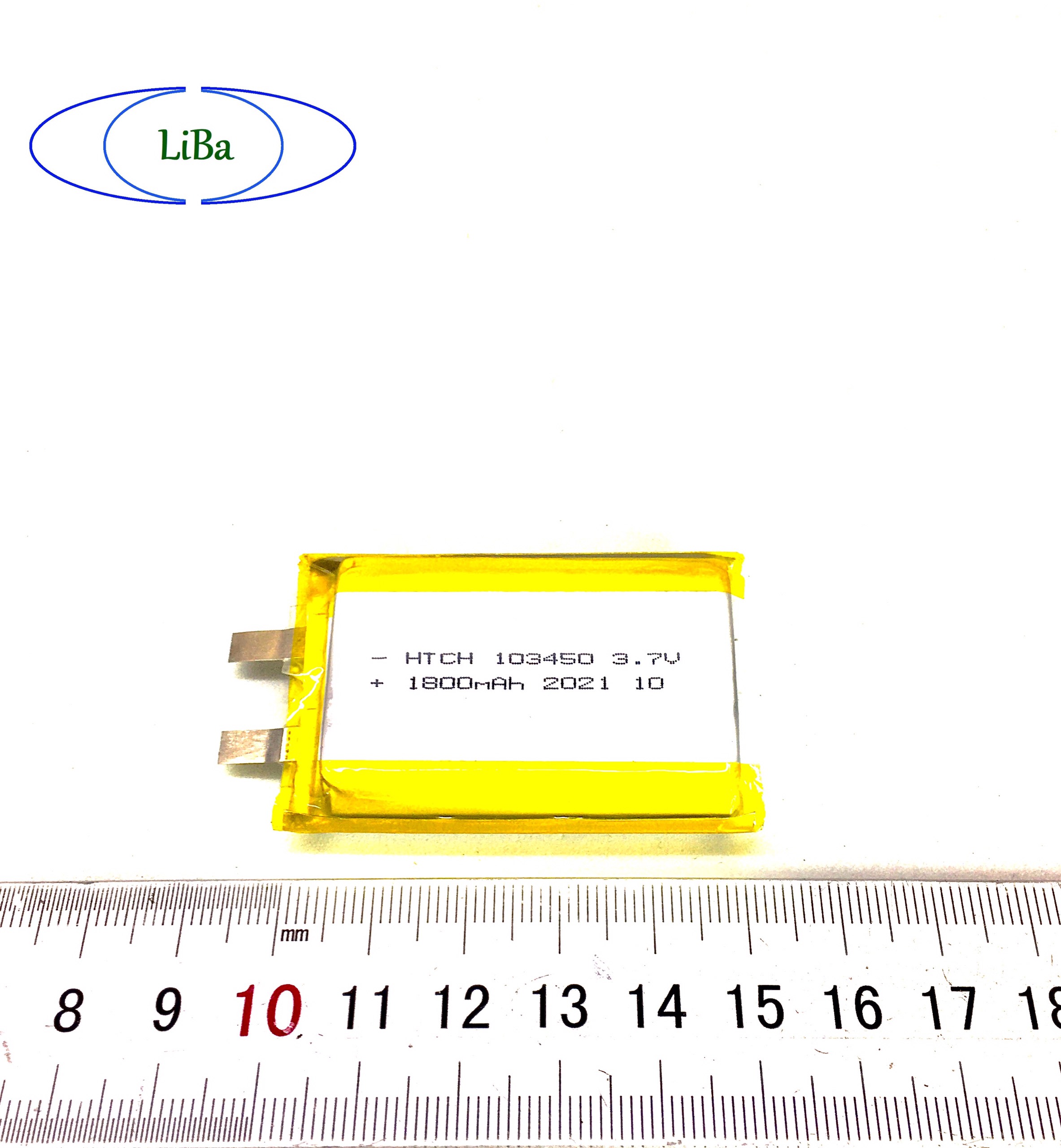 Pin Lithium Polyme (Lipo) 3.7V 1800mAh 103450 - LiBa