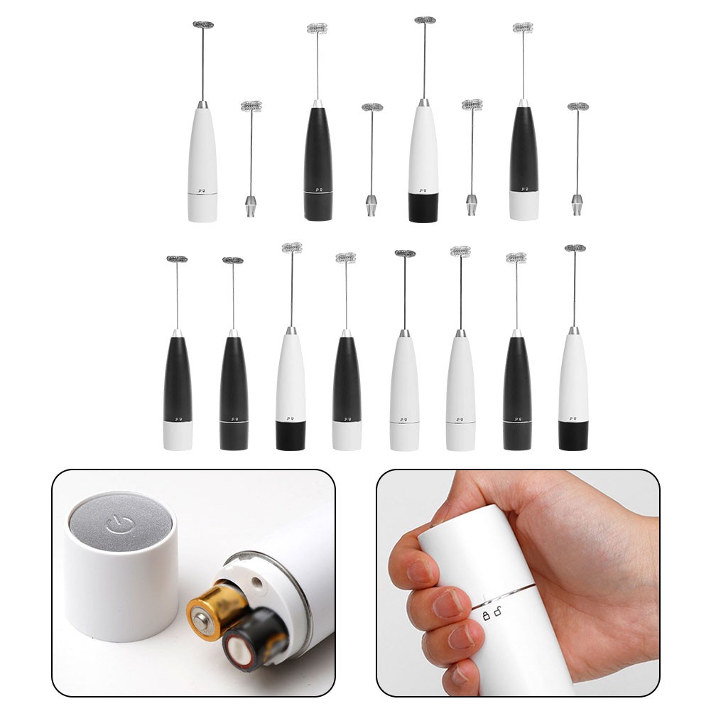 Versatile Double Whisk Foam Maker Perfect for Coffee Tea and Hot Chocolate