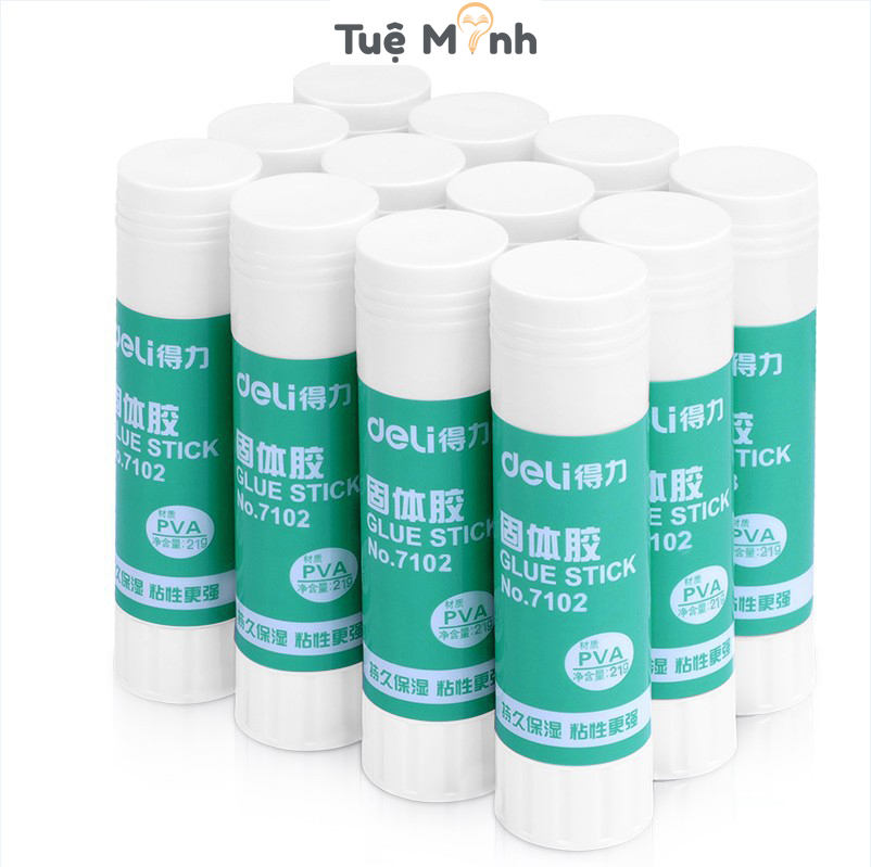 Keo khô deli keo dán sticker, vpp tueminh giấy thủ công mỹ thuật k45 7102
